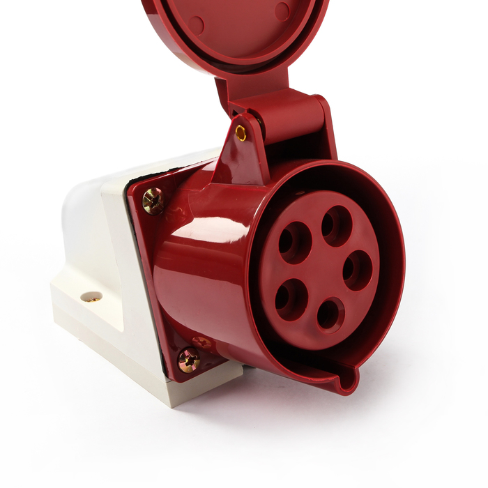 Розетка 125 стационарная 3Р+РЕ+N 32А 380В IP44 TDM