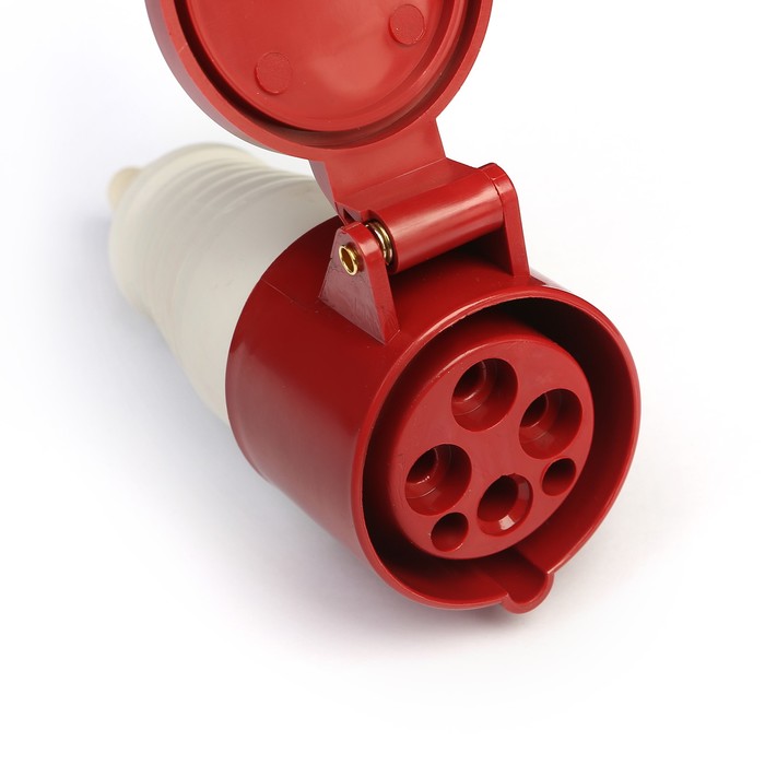 Розетка 214 переносная 3Р+РЕ 16А 380В IP44 TDM