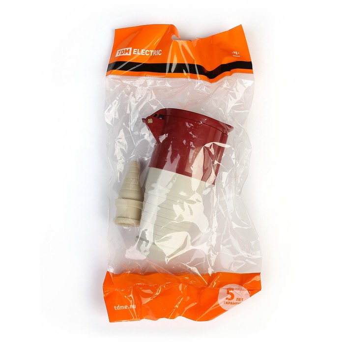 Розетка 224 переносная 3Р+РЕ 32А 380В IP44 TDM