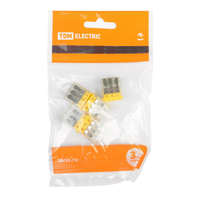 Строительно-монтажная клемма КБМ-2273-246 (2,5мм2) с пастой (5 шт/упак) TDM