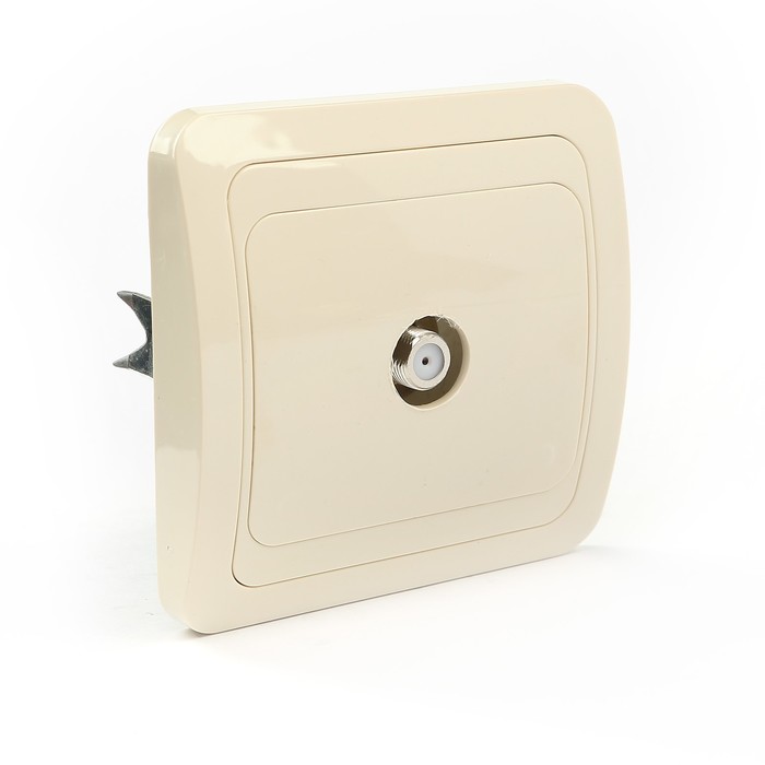 Розетка TV (SAT) F-типа сл. кость "Валдай" TDM