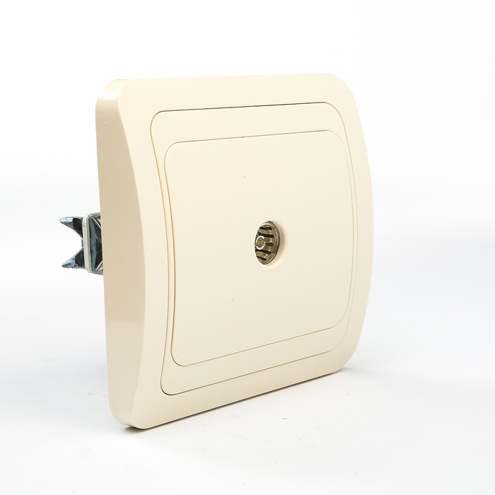 Розетка TV простая (0-2400 Гц,  "мама") сл. кость "Валдай" TDM