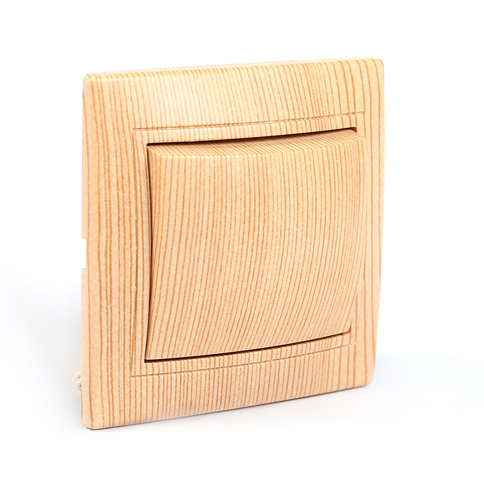 Выключатель 1 кл. 10А "ЭКО" (сосна) "Таймыр" TDM