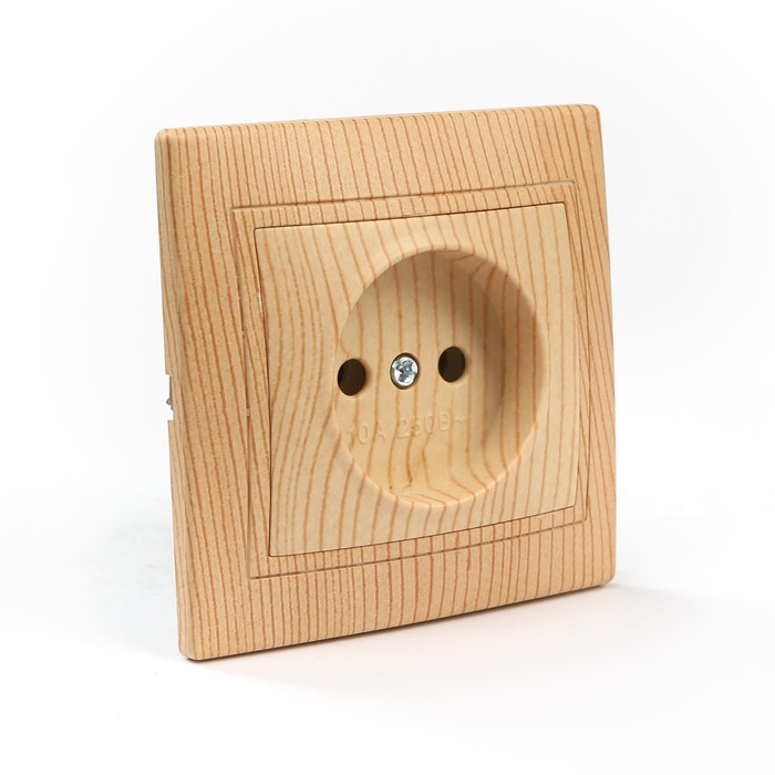 Розетка 2П 10А 250В "ЭКО" (сосна) "Таймыр" TDM
