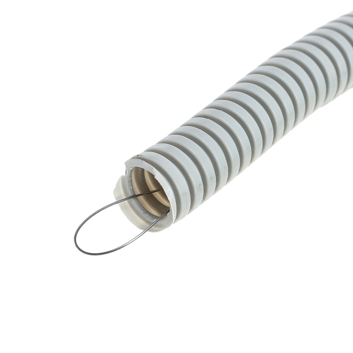 Труба гофр.ПВХ d 20 с зондом (20 м) легкая TDM