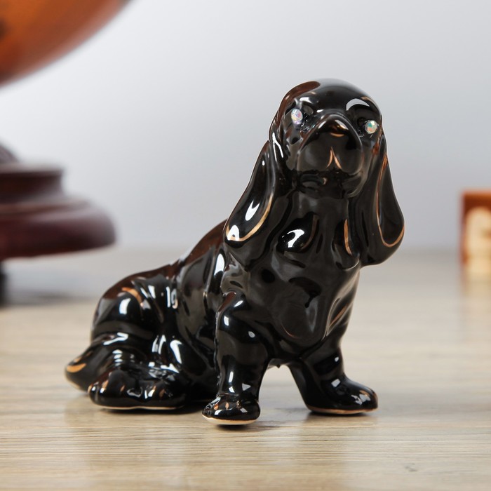 Сувенир "Собака Охотничья (60) (шт)  глянец чёрный