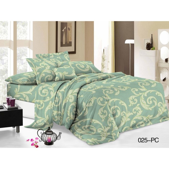 КПБ евро Pure cotton, 200х220 см, 220х240 см, 50х70 см-2 шт, 70х70 см-2 шт., поплин 31/025-PC 3248