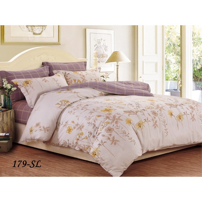 КПБ евро Satin lux, 220х240 см, 200х220 см, 50х70 см, 70х70 см по 2 шт., сатин 31/179-SL