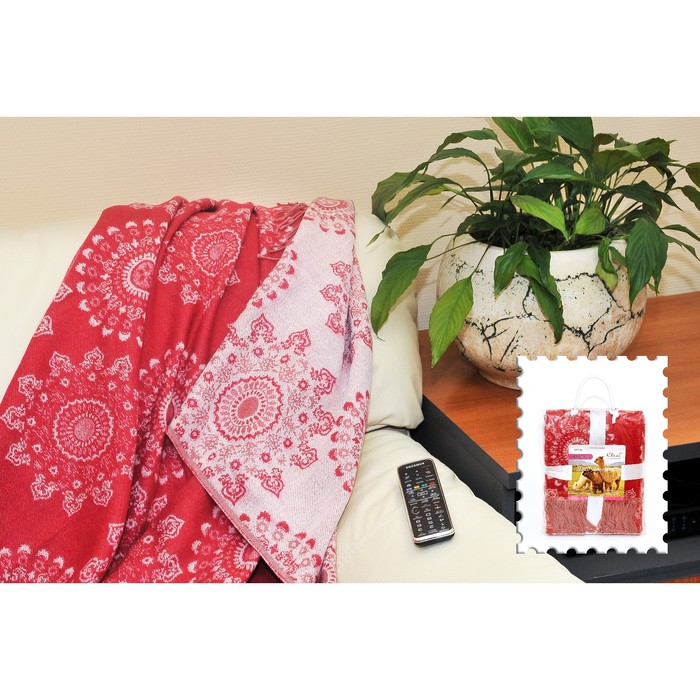 Плед "Альпака", размер 130х150 см, полиакрил 130/001-al