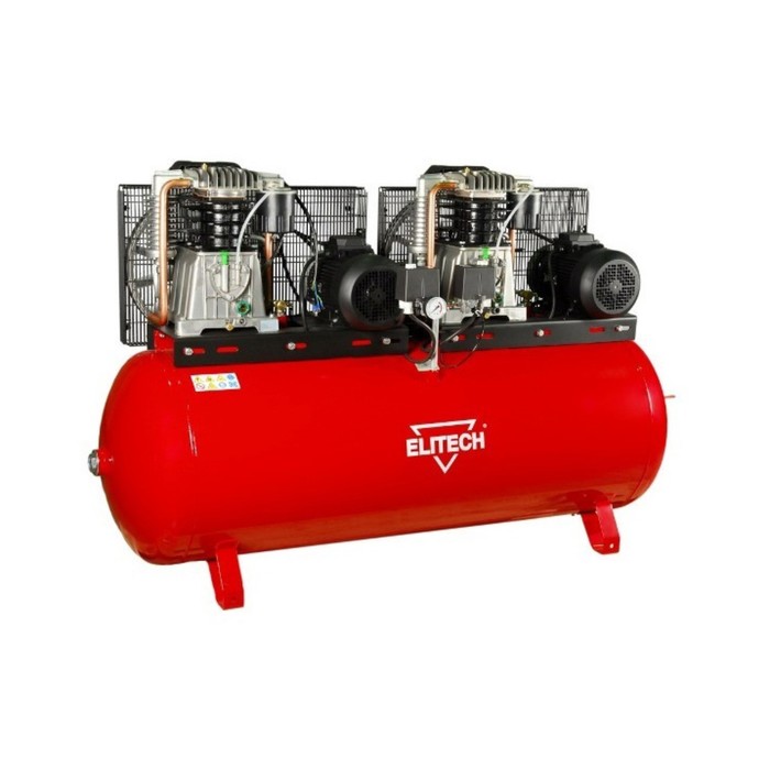 Компрессор Elitech КР 500/АВ858ТБ/11Т, масляный, ременной, 11кВт, 10 бар, 1700 л/мин, 500л