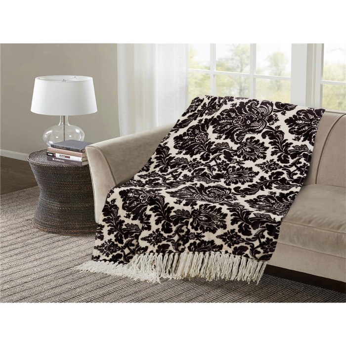 Плед "Калифорния" с кистями, размер 150х200 см, велсофт 150/083-fb