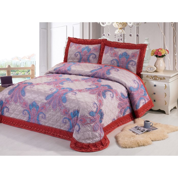 Покрывало, размер 240х260 см, 50х70+5см-2 шт., жаккард 240/012CLP