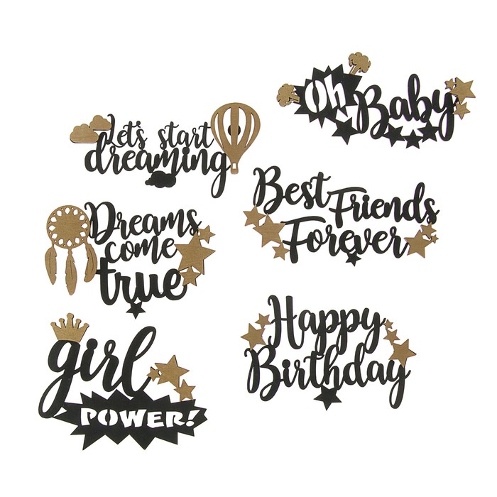 Сет из 6 топперов "Фразы на английском языке"