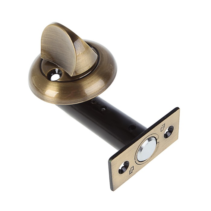 Задвижка врезная PALLADIUM, с поворотной ручкой, 8 мм, цвет античная бронза