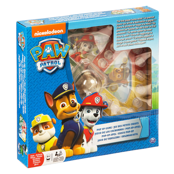 Настольная игра "Щенячий Патруль" с кубиками и фишками