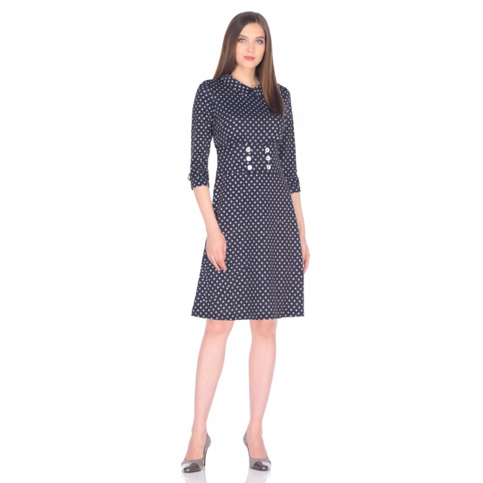 Платье женское, размер 46, цвет тёмно-синий 494
