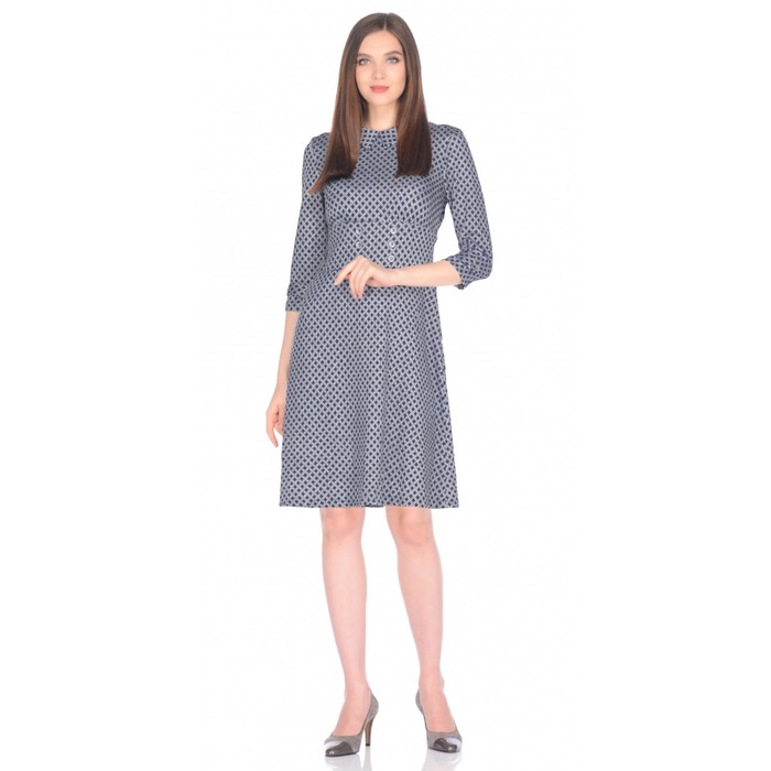 Платье женское, размер 46, цвет серый 494-1