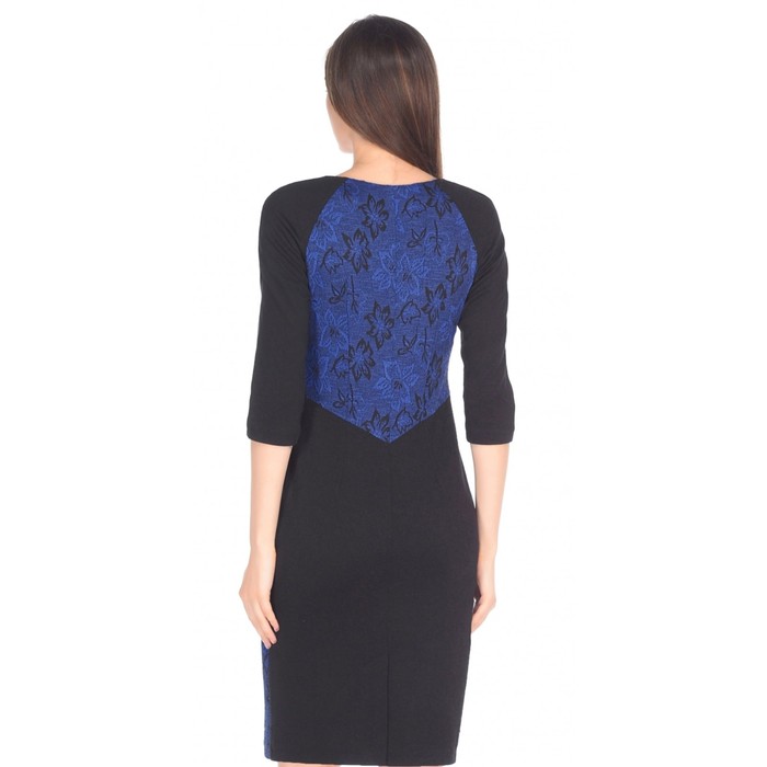 Платье женское, размер 48, цвет синий 435