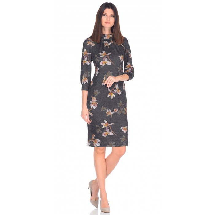 Платье женское, размер 48, цвет тёмно-серый 493
