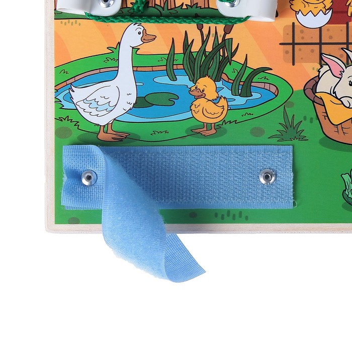 Бизиборд "Забавная ферма", 25 х 25 см