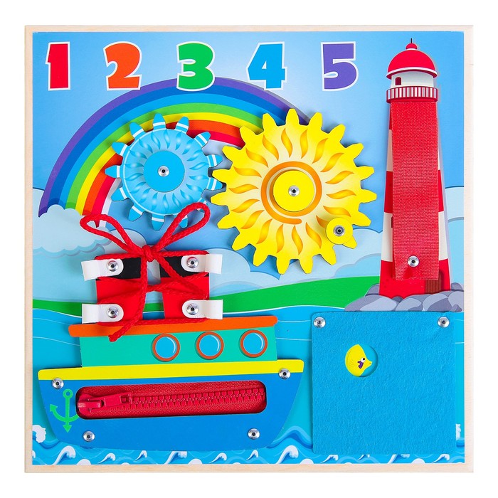 Бизиборд "Морской", 25 х 25 см