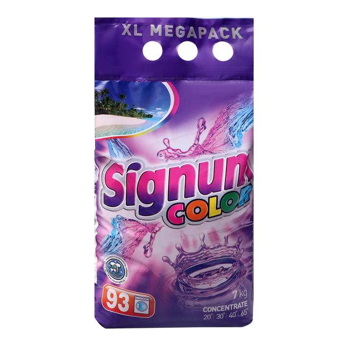 Стиральный порошок Signum Color, универсальный, 7 кг