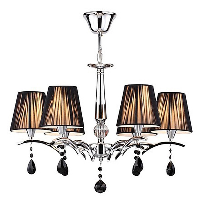 Люстра Подвесная Arte 6x40W E14 хром 58x58x99см