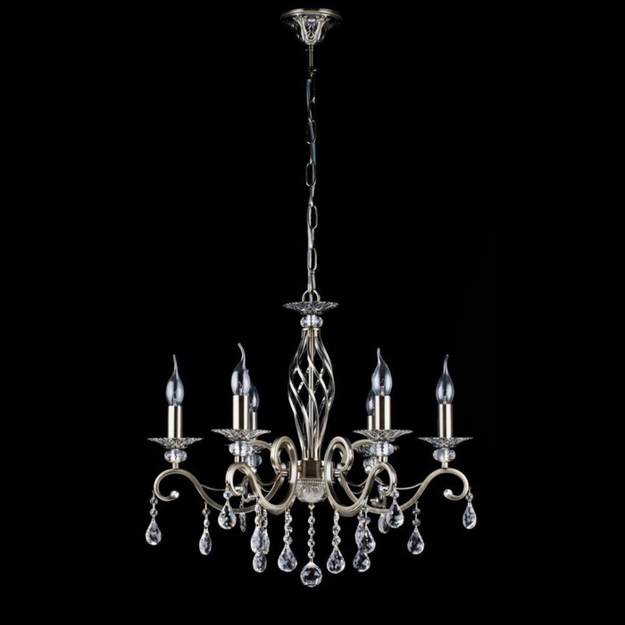 Люстра подвесная Grace 6x60W E14 бронза 63x63x0см