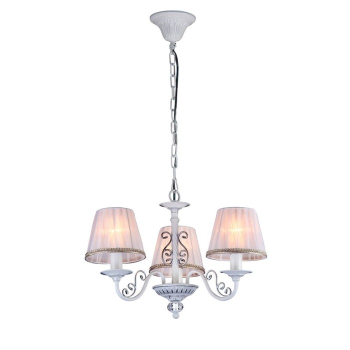 Люстра подвесная Sunrise 3x40W E14 белоснежный 50x50x84см