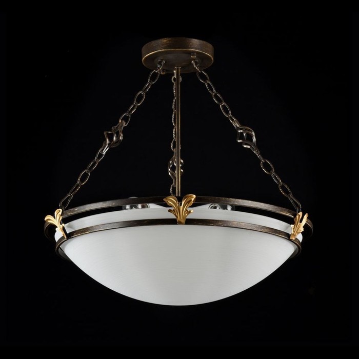 Люстра подвесная Combinare 4x60W E27 темная бронза 59x59x55см