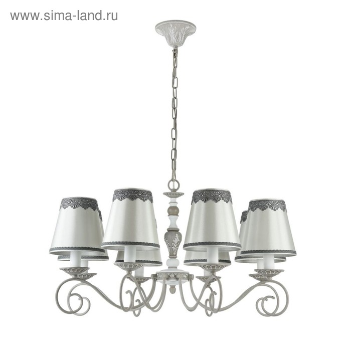 

Люстра Bouquet 8x40Вт E14 серый антик