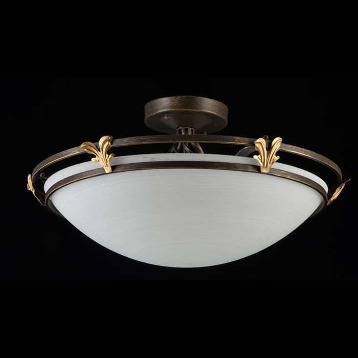 Люстра потолочная Combinare 5x60W E27 темная бронза 59x59x29см