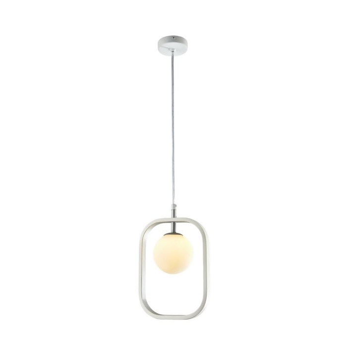 Подвес Avola 1x40W G9 белый, серебро 17,8x2,5x25см