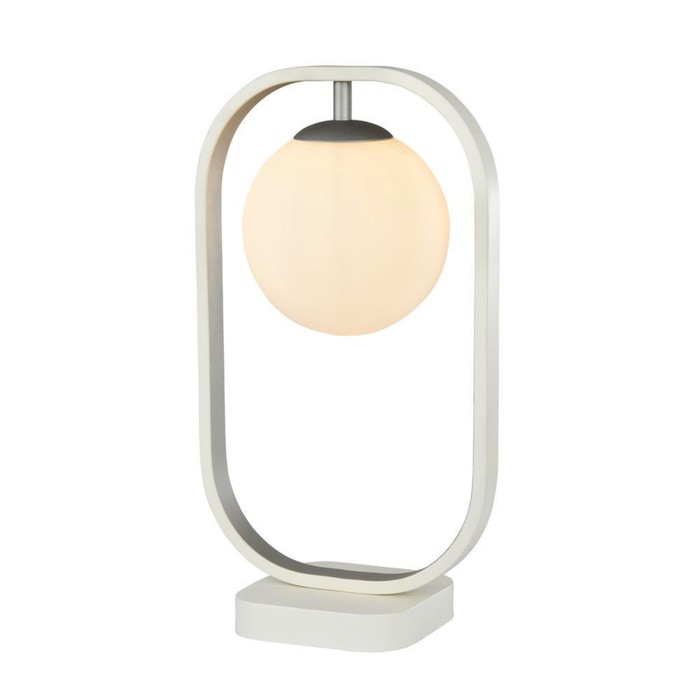 Настольная лампа Avola 1x40W G9 белый, серебро 23x2,5x39,5см