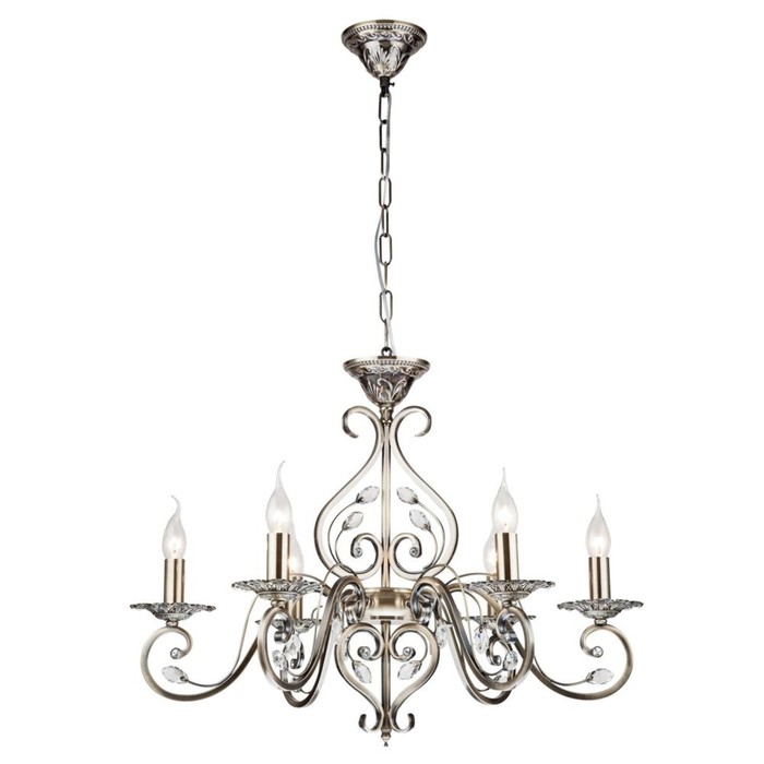 Люстра подвесная Leaves 6x60W E14 бронза 69x69x0см