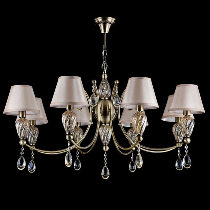 Люстра подвесная Murano 8x40W E14 античная бронза 94x94x55см