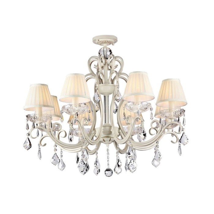 Люстра подвесная Triumph 8x40W E14 кремовое золото 81x81x74см