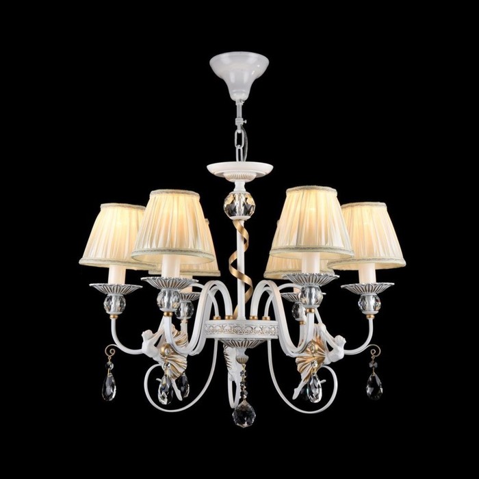 Люстра подвесная Elina 6x40W E14 золото 61x61x51см