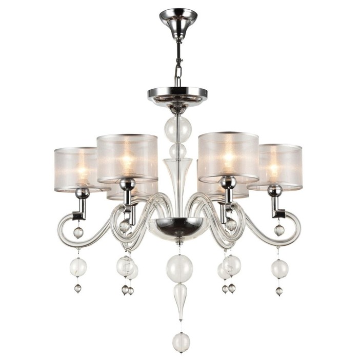 Люстра потолочная Bubble Dreams 6x40W E14 хром 71x71xсм