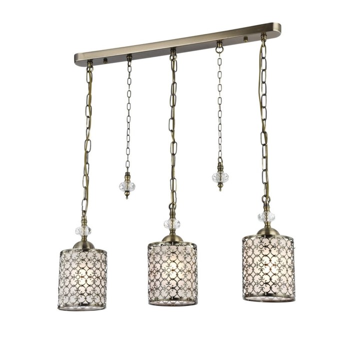 Подвес Sherborn 3x60W E27 античная бронза 60x12см