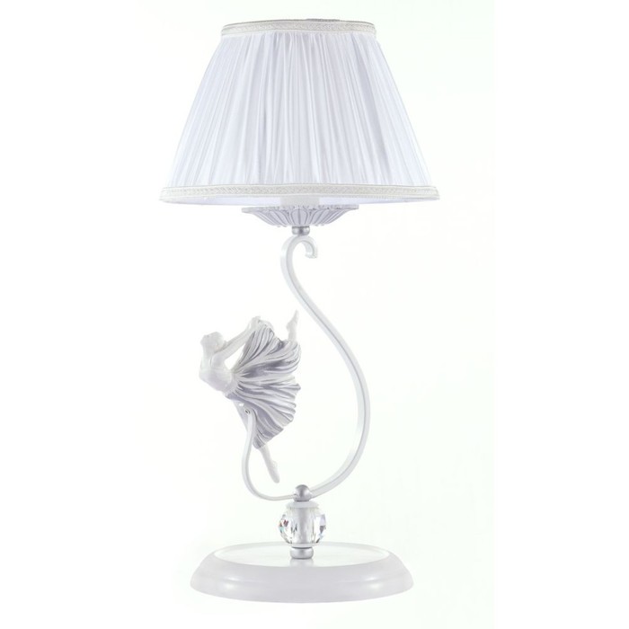 Настольная лампа Elina 1x40W E14 серебро 23x23x47см