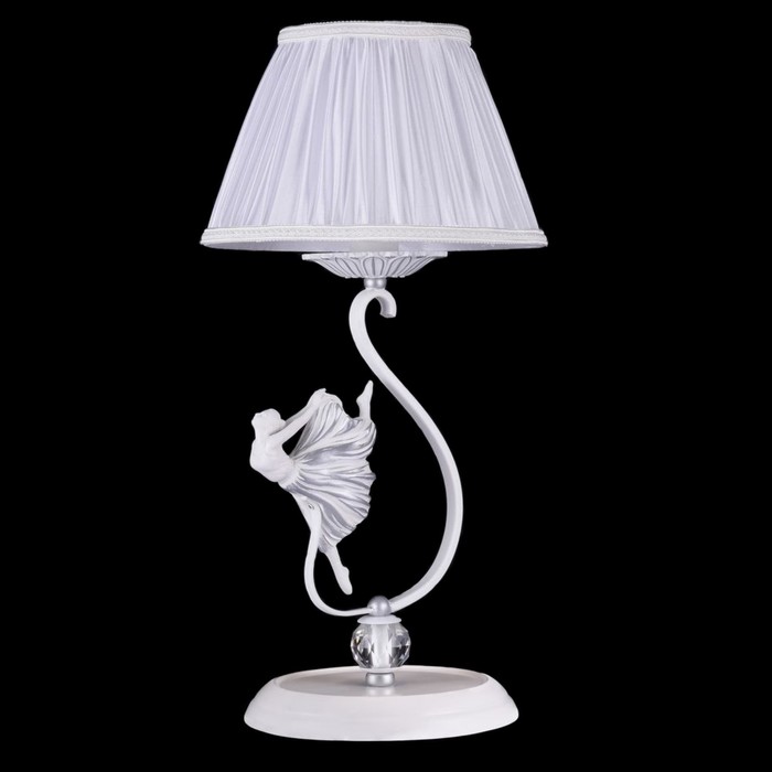 Настольная лампа Elina 1x40W E14 серебро 23x23x47см