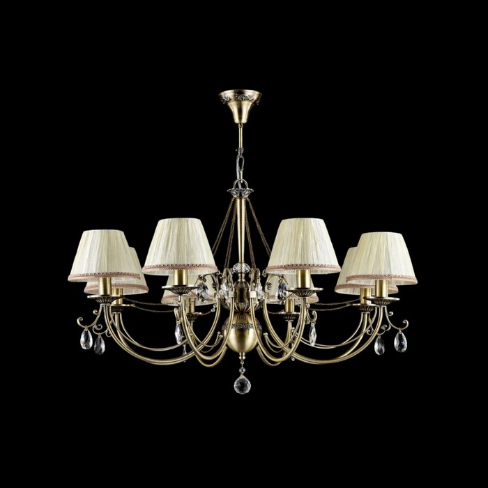 Люстра подвесная Soffia 8x40W E14 бронза 85x85x0см