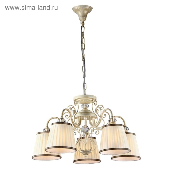 

Люстра Vintage 5x40Вт E14 белое золото