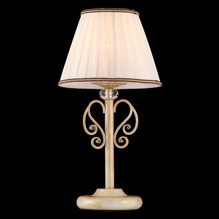 Настольная лампа Vintage 1x40W E14 белое золото 22x22x43см