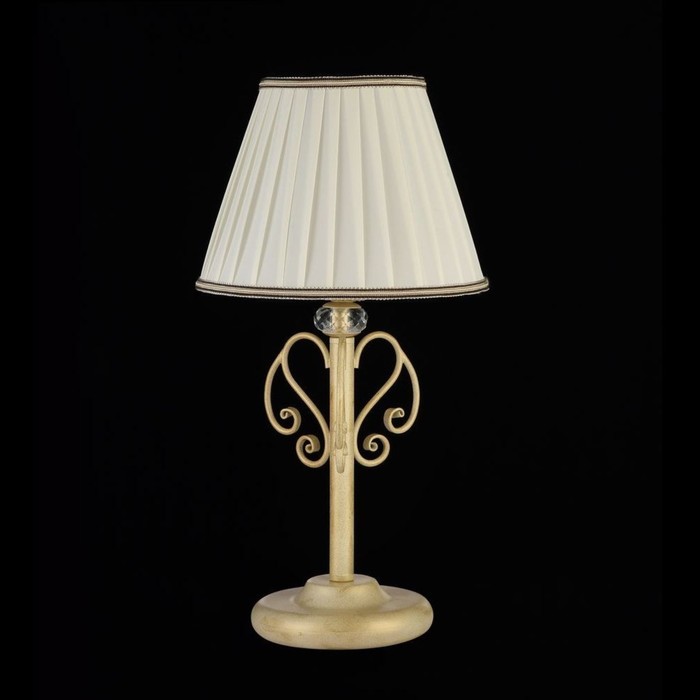 Настольная лампа Vintage 1x40W E14 белое золото 22x22x43см