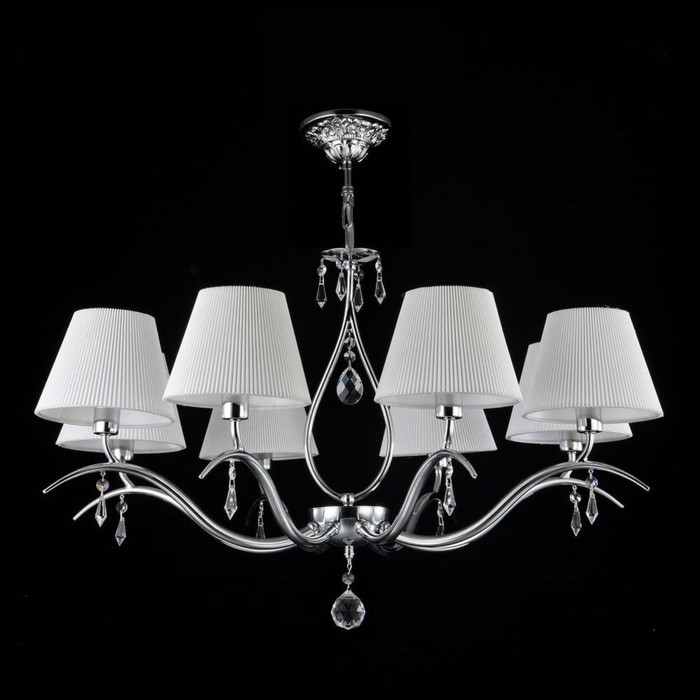 Люстра Подвесная Talia 8x40W E14 никель  77x77x0см