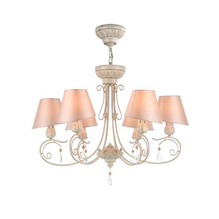 Люстра подвесная Сutie 6x40W E14 персиковое золото 74x74x54см