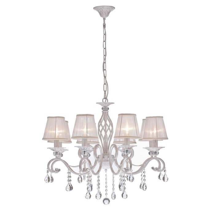 Люстра подвесная Grace 8x40W E14 кремовое золото 72x72x59см