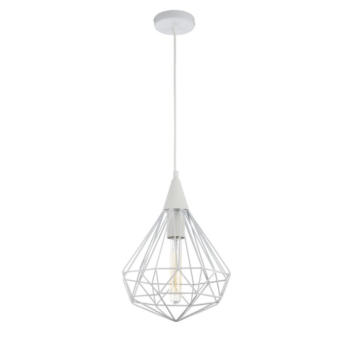 Подвес Calaf 1x60W E27 белый  25x25x0см